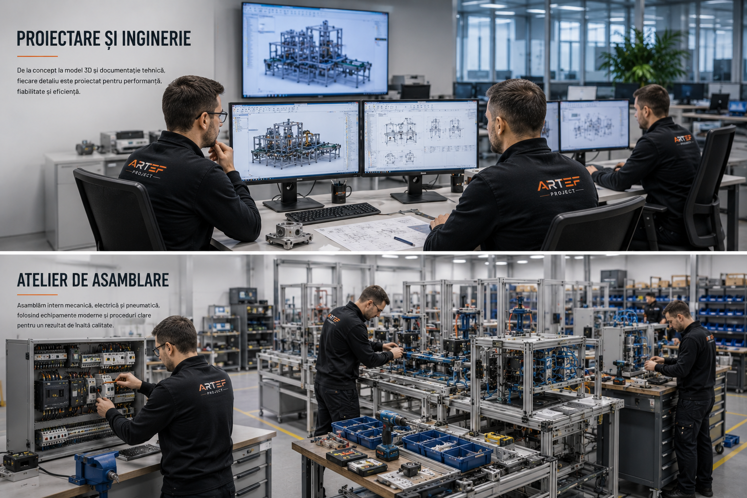 Progettazione e assemblaggio di impianti automatici